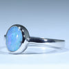Australian Solid Boulder Opal Silver Ring - Size 5.75 CC636