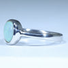 Australian Solid Boulder Opal Silver Ring - Size 6.75 CC654