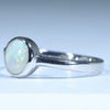 Coober Pedy Solid Opal Silver Ring - Size 8 Code CC616