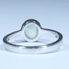 Coober Pedy Solid Opal Silver Ring - Size 8 Code CC616
