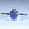 Australian Solid Boulder Opal Silver Ring - Size 7.5 CC646
