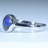 Australian Solid Boulder Opal Silver Ring - Size 7.5 CC646