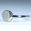 Australian Solid Boulder Opal Silver Ring - Size 8.25 CC615