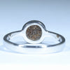Australian Solid Boulder Opal Silver Ring - Size 8.25 CC615
