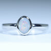 Australian Solid Boulder Opal Silver Ring - Size 6.75 CC652
