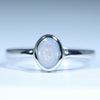 Australian Solid Boulder Opal Silver Ring - Size 6.75 CC652