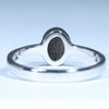 Australian Solid Boulder Opal Silver Ring - Size 6.75 CC652