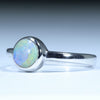 Australian Solid Boulder Opal Silver Ring - Size 5.25 CC628