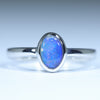 Australian Solid Boulder Opal Silver Ring - Size 6.75 CC664