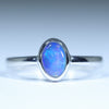 Australian Solid Boulder Opal Silver Ring - Size 6.75 CC664