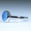 Australian Solid Boulder Opal Silver Ring - Size 6.75 CC664