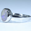 Coober Pedy Crystal Opal Silver Ring - Size 8.25 Code CC622