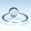Coober Pedy Crystal Opal Silver Ring - Size 8.25 Code CC622