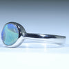 Australian Solid Boulder Opal Silver Ring - Size 8.25 CC631