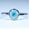 Coober Pedy Solid Opal Silver Ring - Size 7.5 Code CC627