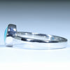 Coober Pedy Solid Opal Silver Ring - Size 7.5 Code CC627
