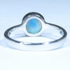 Coober Pedy Solid Opal Silver Ring - Size 7.5 Code CC627