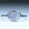 Silver Opal Ring - Australian Opal Shop - 186 Brisbane Rd - Gold Coast - Qld