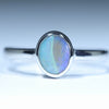 Silver Opal Ring - Australian Opal Shop - 186 Brisbane Rd - Gold Coast - Qld