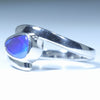 Australian Solid Boulder Opal Silver Ring - Size 6.75 CC657