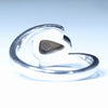 Australian Solid Boulder Opal Silver Ring - Size 6.75 CC657