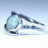 Australian Solid Boulder Opal Silver Ring - Size 7.25 CC608