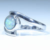 Australian Solid Boulder Opal Silver Ring - Size 7.25 CC608