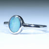 Australian Solid Boulder Opal Silver Ring - Size 7 CC645