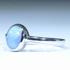 Australian Solid Boulder Opal Silver Ring - Size 7.5 CC650