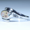 Australian Solid Boulder Opal Silver Ring - Size 7.25 CC613