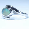 Coober Pedy Solid Opal Silver Ring - Size 7.25 Code CC658