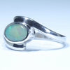 Sterling Silver - Solid Coober Pedy Dark Opal