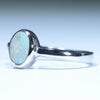 Australian Solid Boulder Opal Silver Ring - Size 5.25 CC607