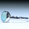 Australian Solid Boulder Opal Silver Ring - Size 7 CC630