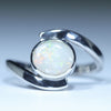Natural Australian Coober Pedy Opal Silver Ring