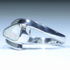 Coober Pedy Solid Opal Silver Ring - Size 6.75 Code CC656