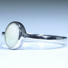 Sterling Silver - Solid Coober Pedy White Opal