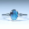 Silver Opal Ring - Australian Opal Shop - 186 Brisbane Rd - Gold Coast - Qld