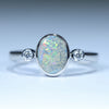 Silver Opal Ring - Australian Opal Shop - 186 Brisbane Rd - Gold Coast - Qld