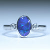 Silver Opal Ring - Australian Opal Shop - 186 Brisbane Rd - Gold Coast - Qld
