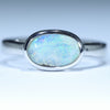 Australian Solid Boulder Opal Silver Ring - Size 6.5 CC653