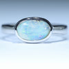 Australian Solid Boulder Opal Silver Ring - Size 6.5 CC653