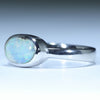 Australian Solid Boulder Opal Silver Ring - Size 6.5 CC653