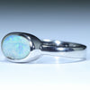 Australian Solid Boulder Opal Silver Ring - Size 6.5 CC653