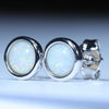 White Opal Studs - Australian Opal Shop - 186 Brisbane Rd - Gold Coast - Qld
