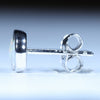 Coober Pedy White Opal Silver Stud Earring (5mm x 5mm) Code -V114