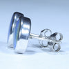 Australian Boulder Opal Silver Earrings (10.5mm x 8mm) Code - V118