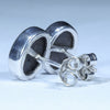 Australian Boulder Opal Silver Earrings (10.5mm x 8mm) Code - V118