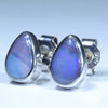 Silver Opal Studs - Australian Opal Shop - 186 Brisbane Rd - Gold Coast - Qld