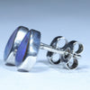 Australian Boulder Opal Silver Earrings (8mm x 5mm) Code - V128